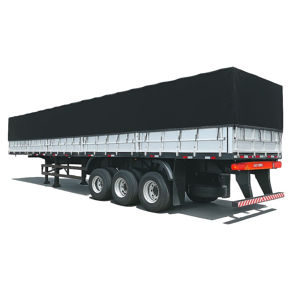 Miniatura Realista de Controle Remoto Caminhão 6X4 + Carreta