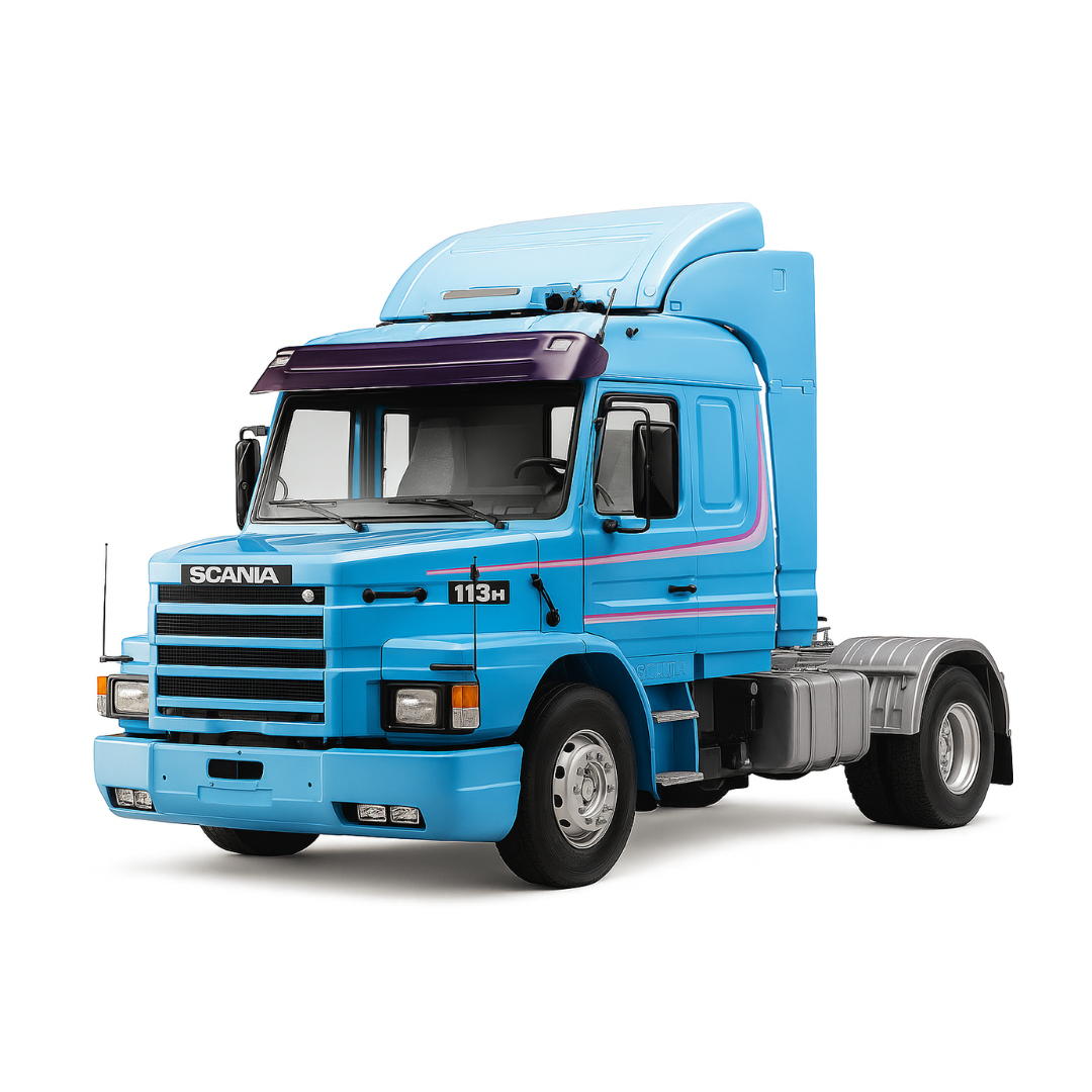 Miniatura Realista de Controle Remoto Caminhão 6X4 + Carreta