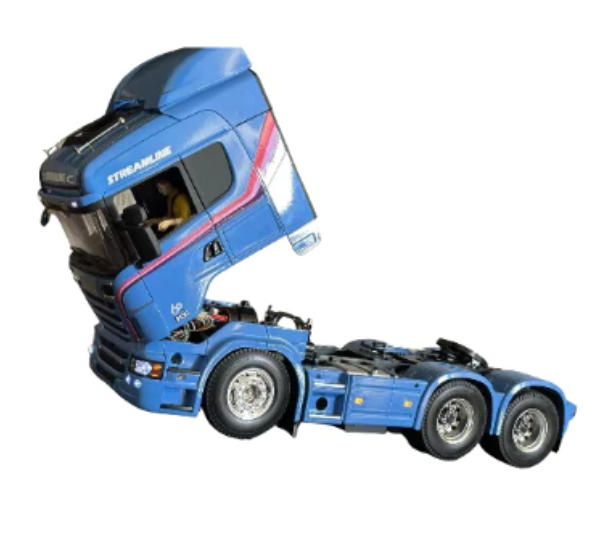 Miniatura Realista de Controle Remoto Caminhão 6X4 + Carreta