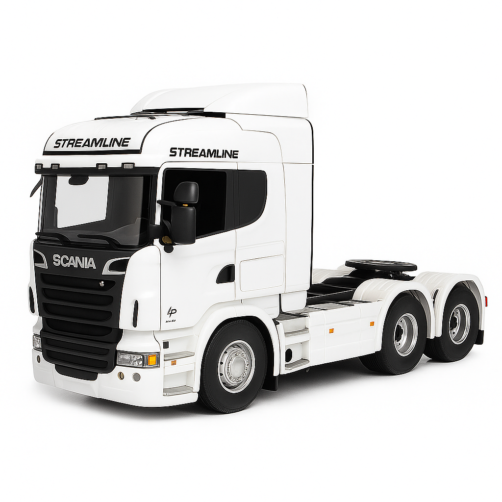 Miniatura Realista de Controle Remoto Caminhão 6X4 + Carreta