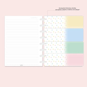 Caderno De Discos Basic Inteligente A5 - Floresça - Moreih